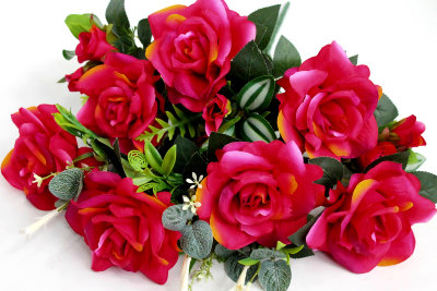 Б11933 Б/С Букет 13вет.с эвкалиптом"Рождество"53см