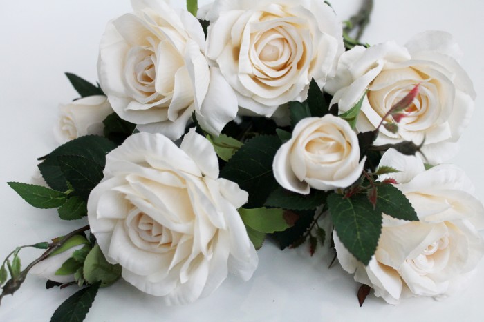 Б11448 Б/С Куст розы 9 голов декоративный"Глория Дэй"Н65см(4микс)