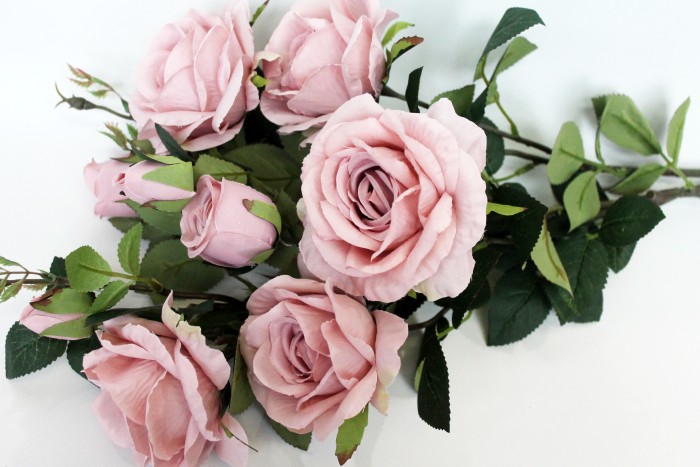 Б11448 Б/С Куст розы 9 голов декоративный"Глория Дэй"Н65см(4микс)