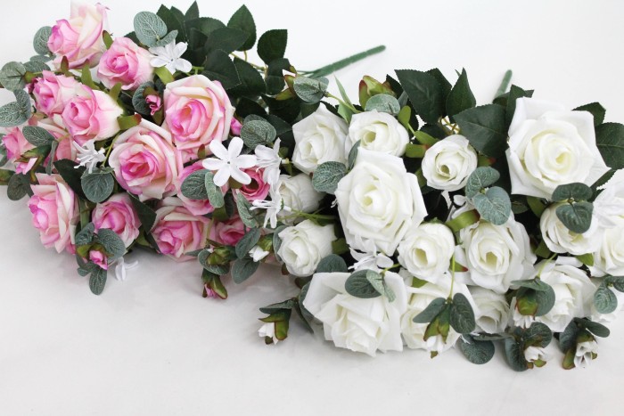 Б11932 Б/С Букет 2 цвета 18гол.роз с бутоном"Пачули"54см(2микс)