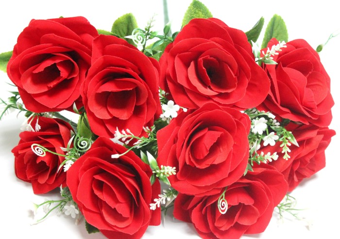 Б12063 Б/С Букет бархатн.больших 9 гол.роз"Сударыня"55см(10шт)