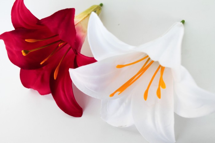 Г10860 Б/С Гол.из толстого сатина Лилии"Чудная,та самая"Н13,2см(20шт)