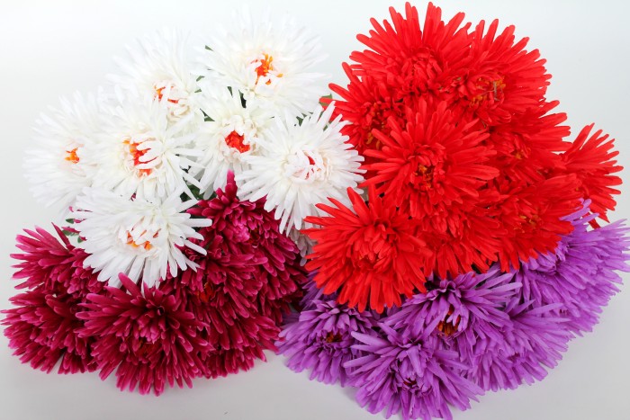 Б11726 Букет хризантема 9гол."Водолей"Н58см(10микс)