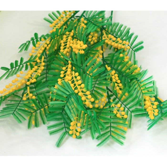 П528 Ветка мимозы пластик (100шт)