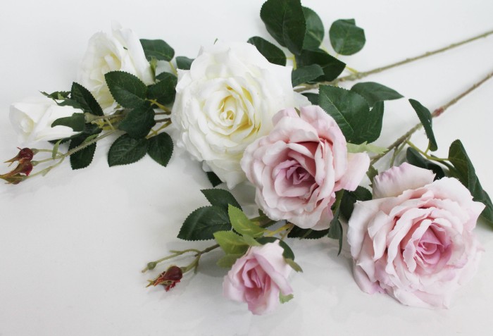 В11618 Б/С Ветка крупной розы"Мадлен"3г.Н95см(2микс)