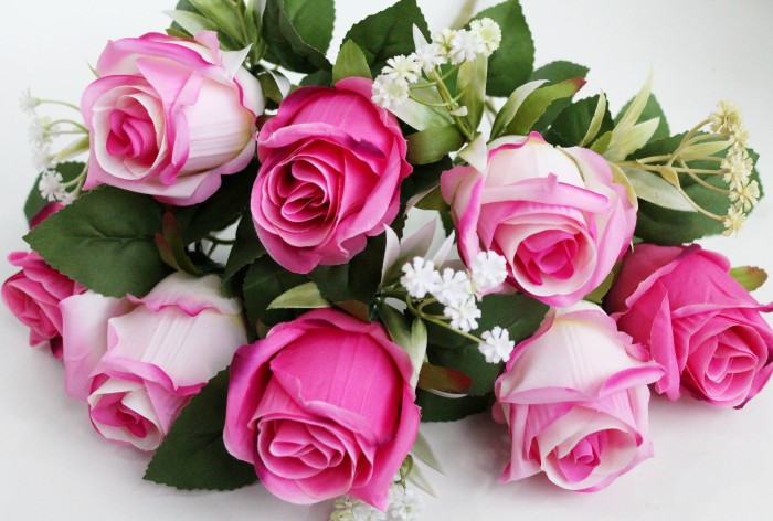 Б11938 Б/С Букет красивый крупн.бутон 8 голов "Катерина"50см(3микс)