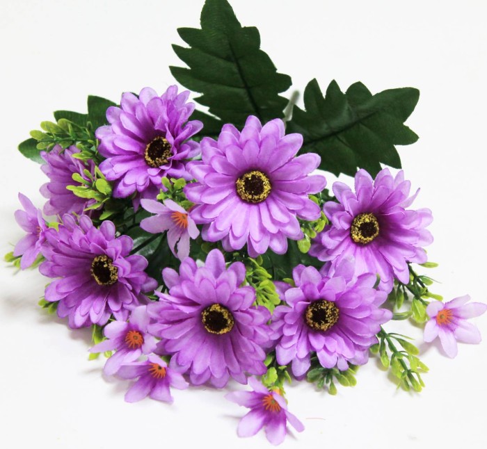 Б12301 Б/С Букет гербера 7г.в розетке "Пьеро"32см(20микс)