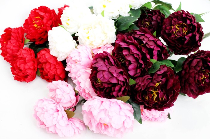 Б9878 Б/С Бук. 4 новых цвета 8г. шикарных пионов"Пуаро"70см(10микс)