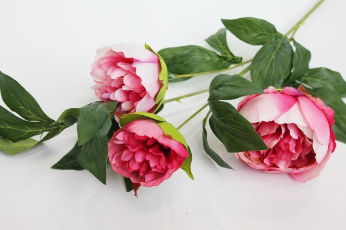 В11619 Б/С Ветка пиона 3 гол."Орфей"Н80см