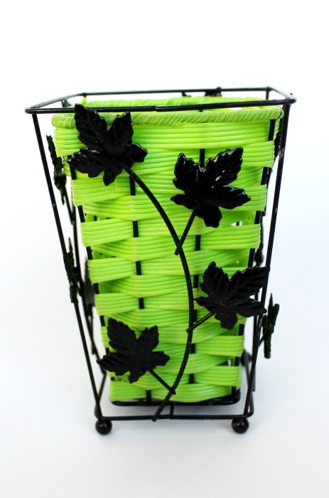 Э10733 Б/С Кашпо кованое"Кленовый лист"Н17смD12см