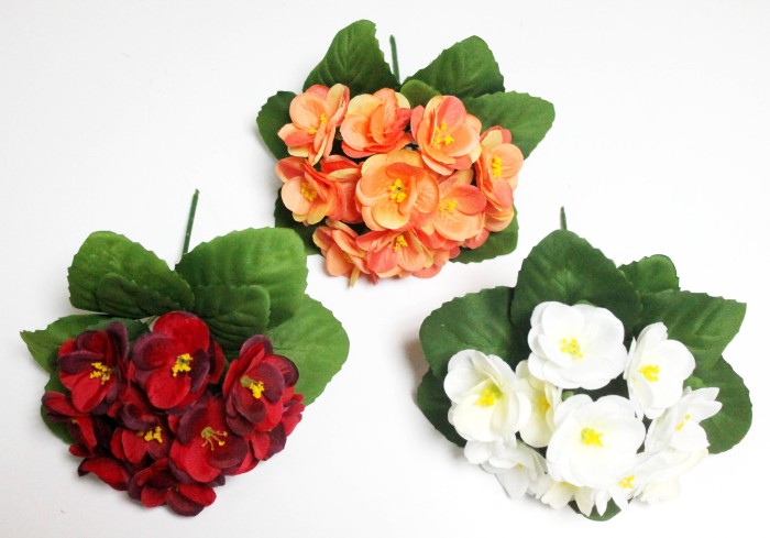 Б12227 Б/С Фиалка флористическая махровая 3 слоя 12гол."Богатая невеста"20см(10шт)