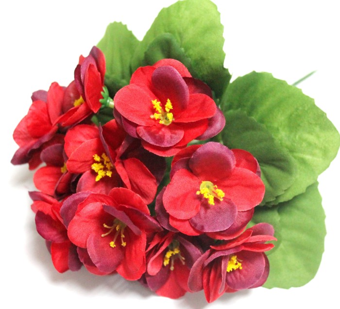 Б12227 Б/С Фиалка флористическая махровая 3 слоя 12гол."Богатая невеста"20см(10шт)