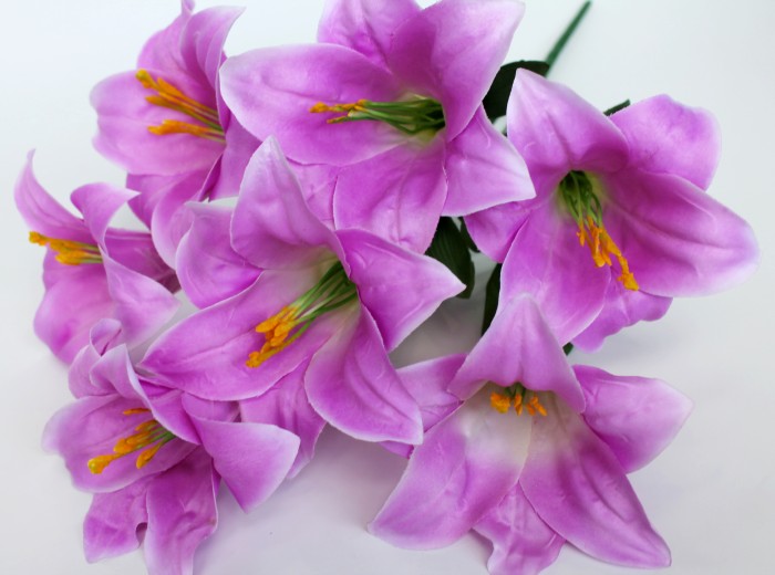 Б9682 Б/С Букет 7 крупных голов лилий"Чудный"Н53см(10микс)