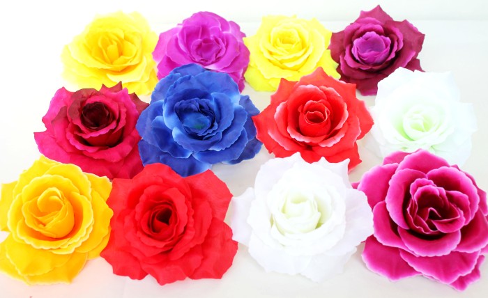 Г722 Б/С Крупная 19см 7слоев хлопок плотный роза"Красота"(20/300шт)