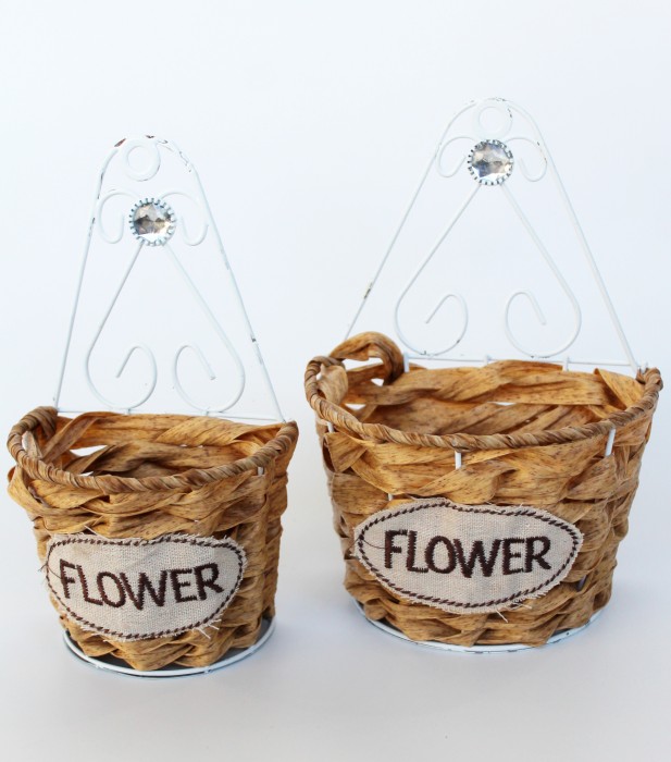 Э10740 Б/С Кашпо на стену 2 штуки Н21см х 15см