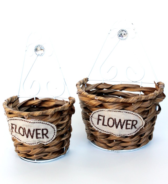 Э10740 Б/С Кашпо на стену 2 штуки Н21см х 15см