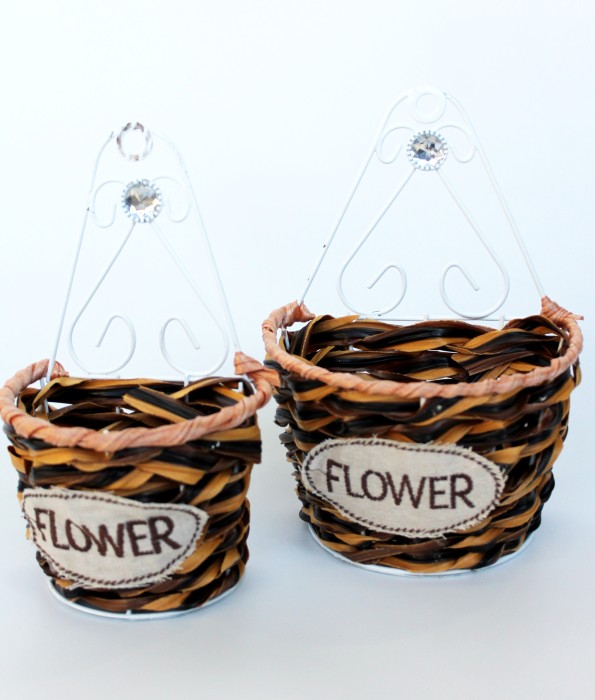 Э10740 Б/С Кашпо на стену 2 штуки Н21см х 15см