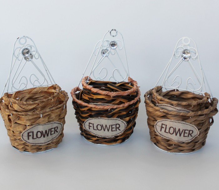 Э10740 Б/С Кашпо на стену 2 штуки Н21см х 15см