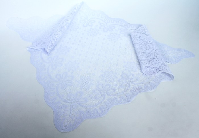 Р4052 Косынка ритуальная с оплавленным краем (109х75см)