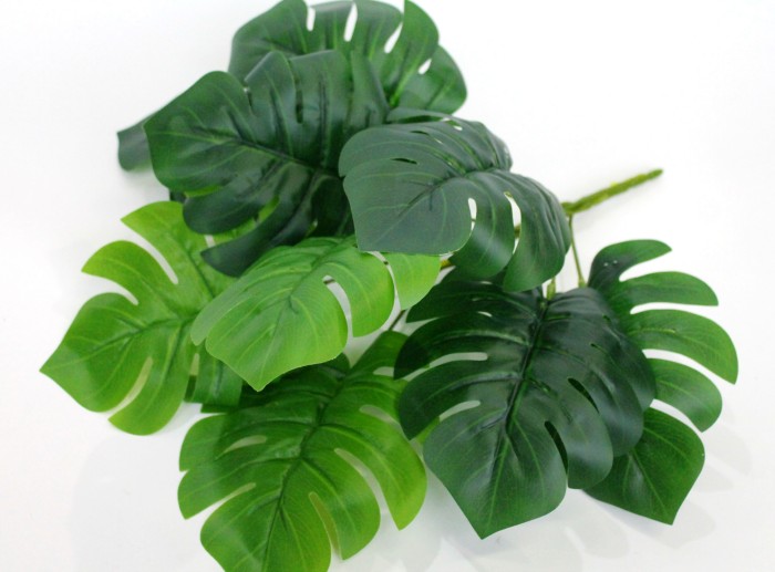 Б11452 Б/С Куст монстера 9лист.Н40см