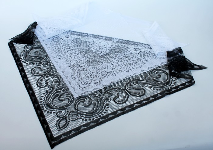 Р3834 Косынка ажурный (1уп.-30шт)  (120х60см)