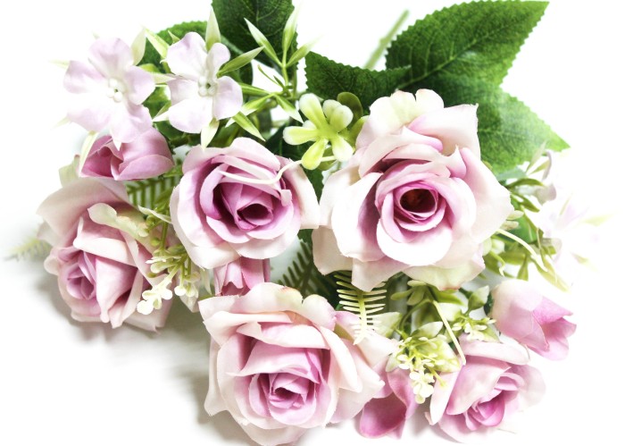 Б12230 Б/С Букет евро роз с добав."Мальта"5в.H29см(10микс)