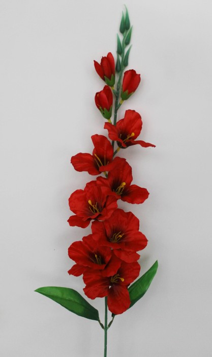 В9438 Б/С Ветка из сатина гладиолуса"Легенда"Н80см(20шт)