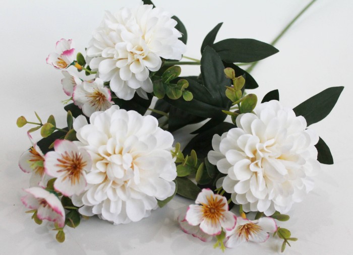 В11946 Б/С Ветка георгина 3г.композиционная с добавк.70см