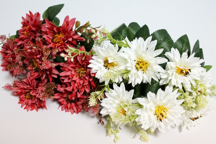 Б12033 Б/С Букет хризантема 7 вет.с доб.33см(10микс)