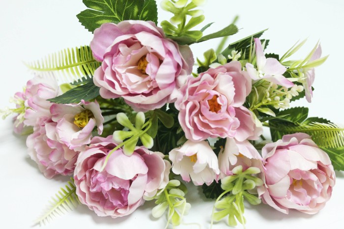 Б12231 Б/С Букет евро пион с добав."Гранит"5в.H30см(10микс)