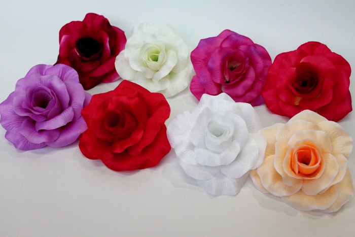 Г10517 Роза крупная"Кармен"сатин d=16см(20шт/300)