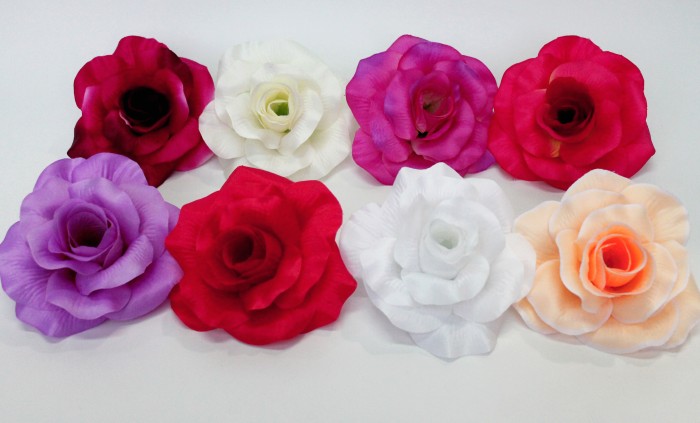 Г10517 Роза крупная"Кармен"сатин d=16см(20шт/300)