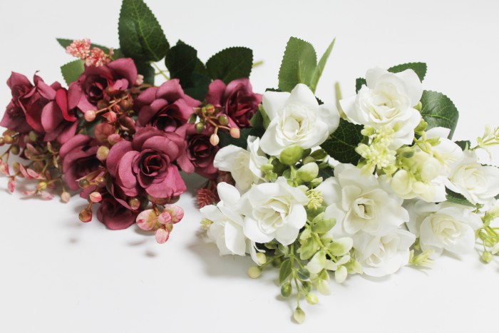 Б12032 Б/С Букет роз 10 голов 5 вет.с доб.33см(10микс)