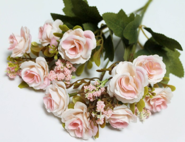 Б12232 Б/С Букет евро роз 10 голов"Конфитюр"5в.H36см(10микс)