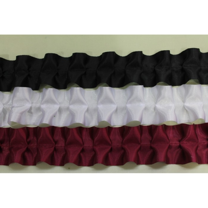 Р4526 Б/С Рюш бабочка из сатина шир.5см.(1уп.500м)