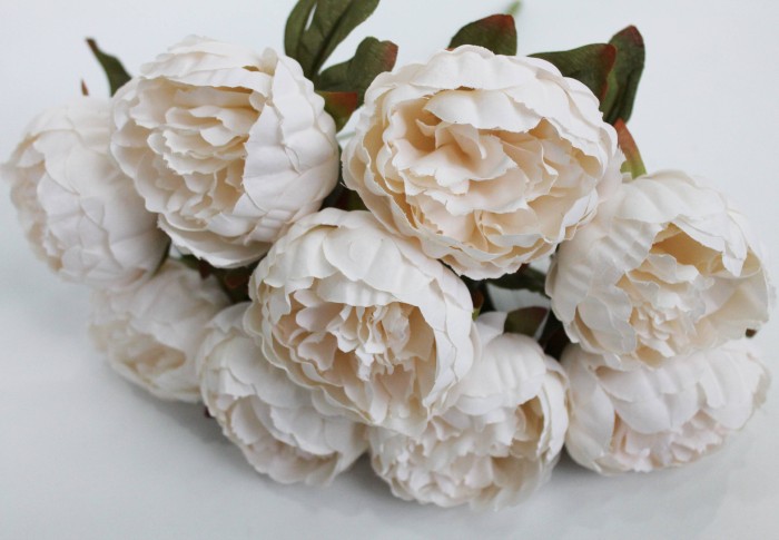 Б11736 Букет 9 гол.пиона"Карл"Н40см(4микс)