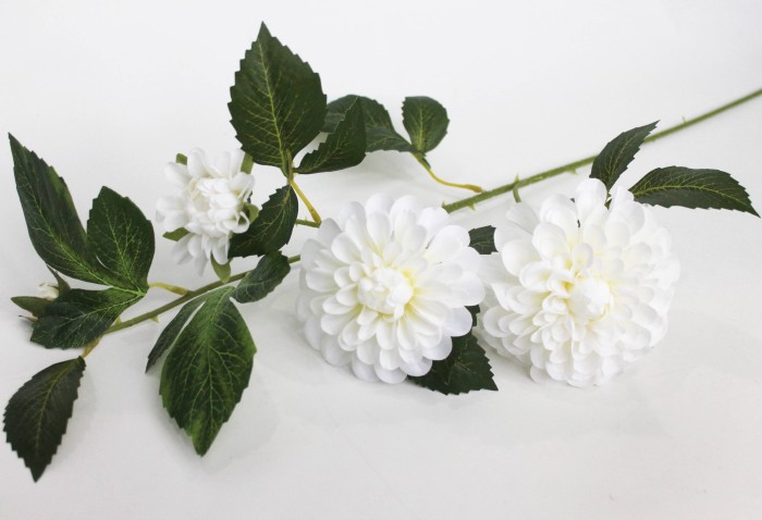 В11948 Б/С Ветка георгин 3 гол."Далия"77см