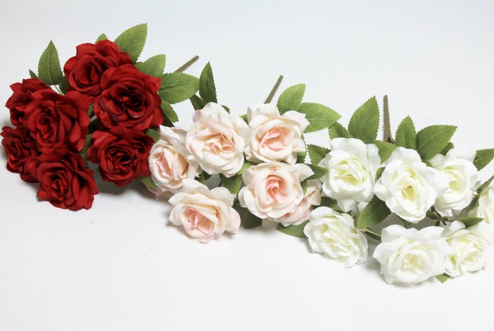 Б12233 Б/С Букет евро роз 7 голов"Джулия"H32см(10шт)