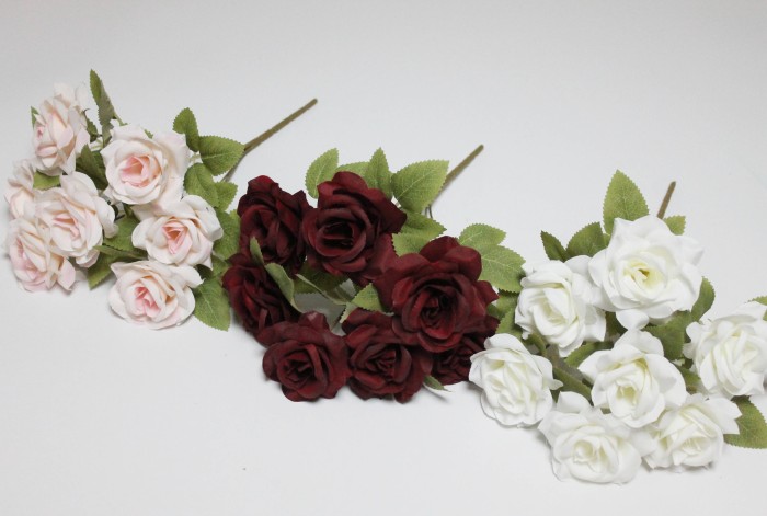 Б12233 Б/С Букет евро роз 7 голов"Джулия"H32см(10шт)