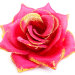 Г9621 Б/С Крупная 16см 5 слоев хлопок роза"Злата"с зол.(30/600шт)