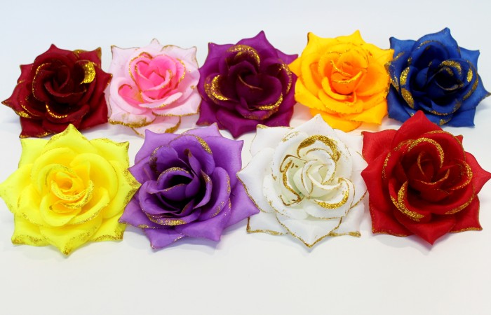 Г9621 Б/С Крупная 16см 5сл. хлопок роза"Злата"с зол.(30/600шт)