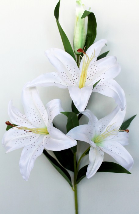 В9011 Б/С Ветка лилии"Янтарная"3г.+1б.Н103см(4шт)