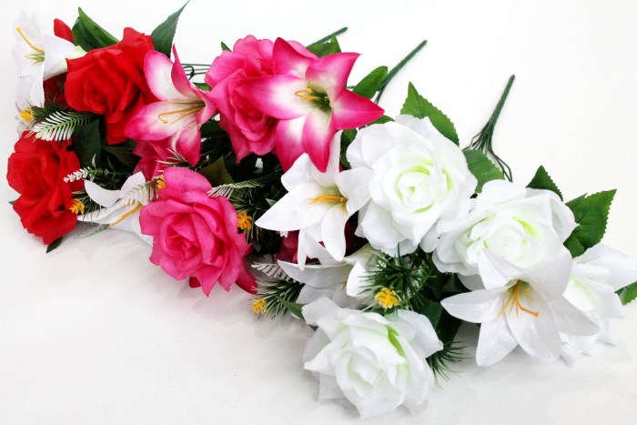 Б11166 Бук.роз с лил.и доб."Прелестник"10в.Н48см(10шт)