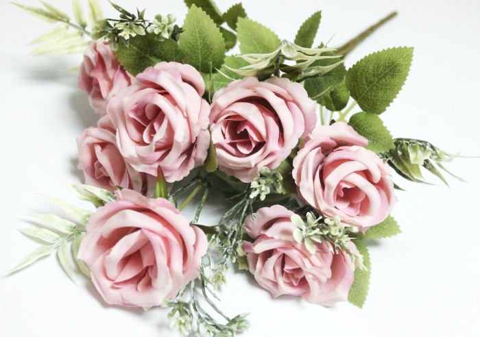 Б12234 Б/С Букет евро роз 7 голов"Джаззи"H37см(10микс)