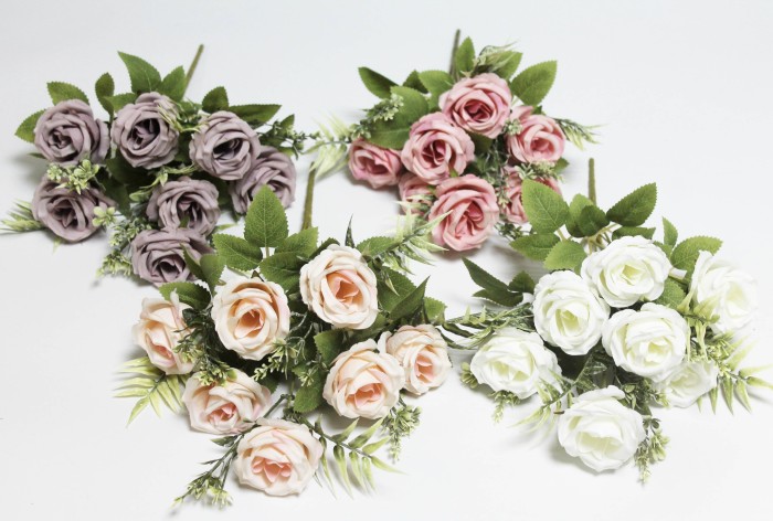 Б12234 Б/С Букет евро роз 7 голов"Джаззи"H37см(10микс)