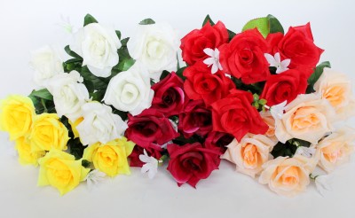 Б11357 Бук.роз с бел.цв.&quot;Белочка&quot;6г.Н44см(20микс)