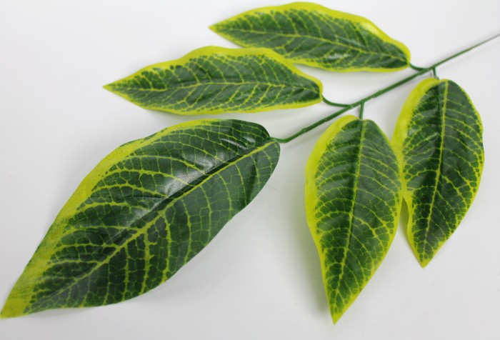 В9184 Б/С Ветка дерева магнолия 5лист.Н57см(12шт)