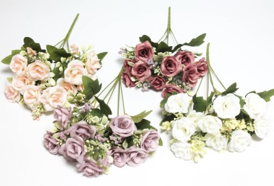 Б12236 Б/С Букет евро роз 10 голов&quot;Беллини&quot;H37см(10микс)