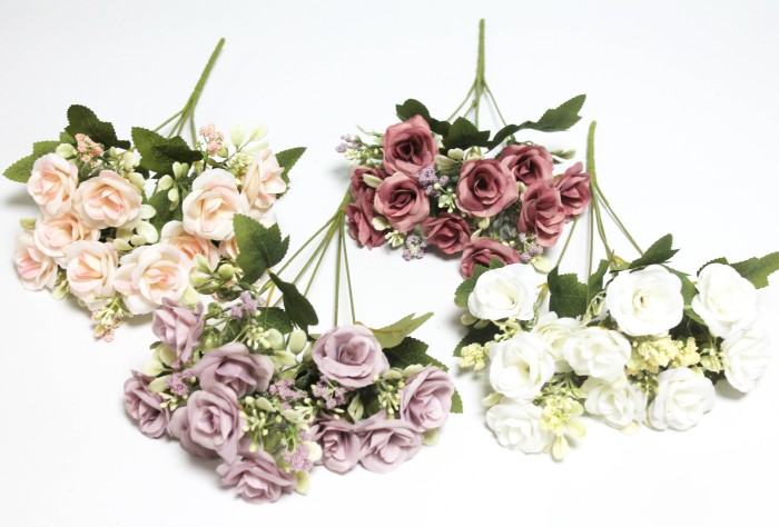 Б12236 Б/С Букет евро роз 10 голов"Беллини"H37см(10микс)