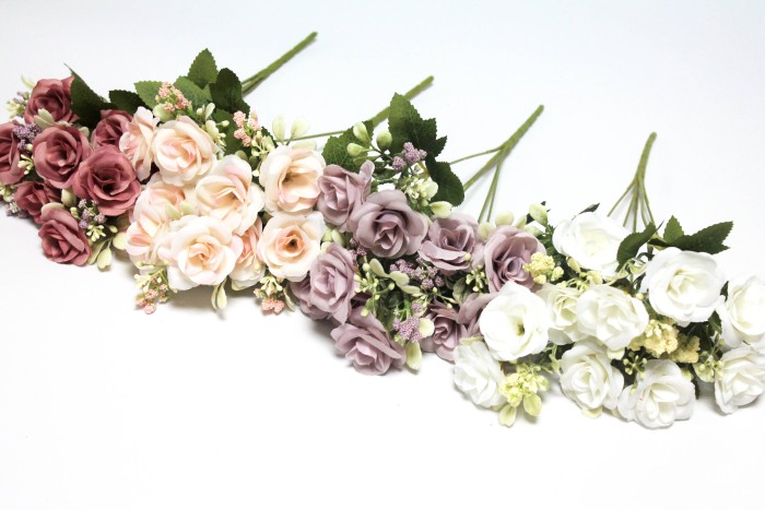 Б12236 Б/С Букет евро роз 10 голов"Беллини"H37см(10микс)